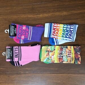 GUMBALL POODLE UNISEX SOCKS BORN TO SHOP BUTTS FARTS TACO IS IT TUESDAY YET